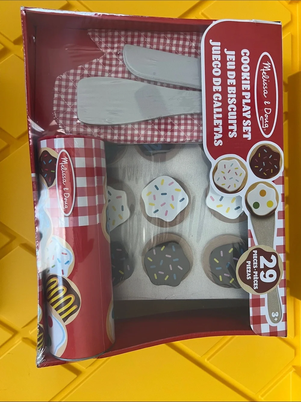 Melissa & Doug Red and White Gingham Cookie Play Set